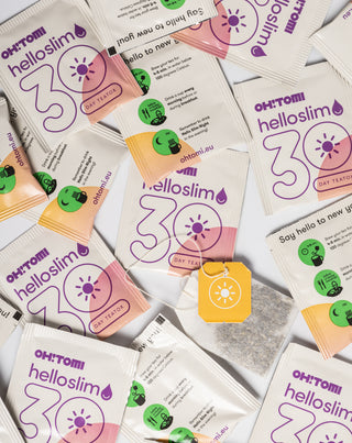 Detoks organizmu 30-dniowy spalacz tłuszczu herbaty na dzień i na noc Hello Slim Oh!Tomi - 5